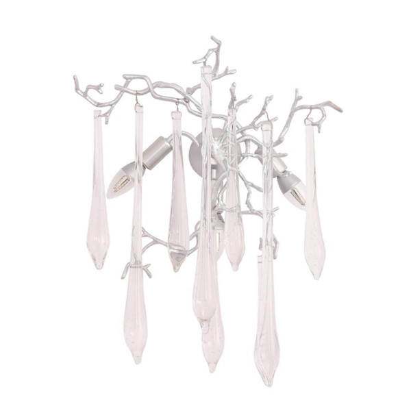 Настенный светильник Crystal Lux REINA AP3 SILVER PATINA