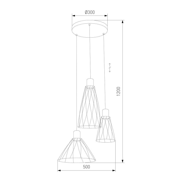 Подвесная люстра TK Lighting 10188 Modesto
