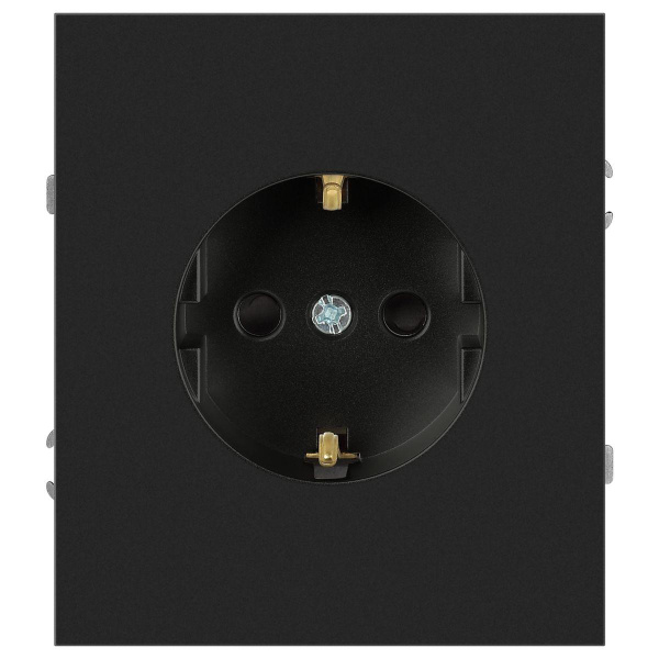 Розетка ЭРА Arktik 16-2101-05 с заземлением 2P+E Schuko 16А-250В антрацит Б0070418
