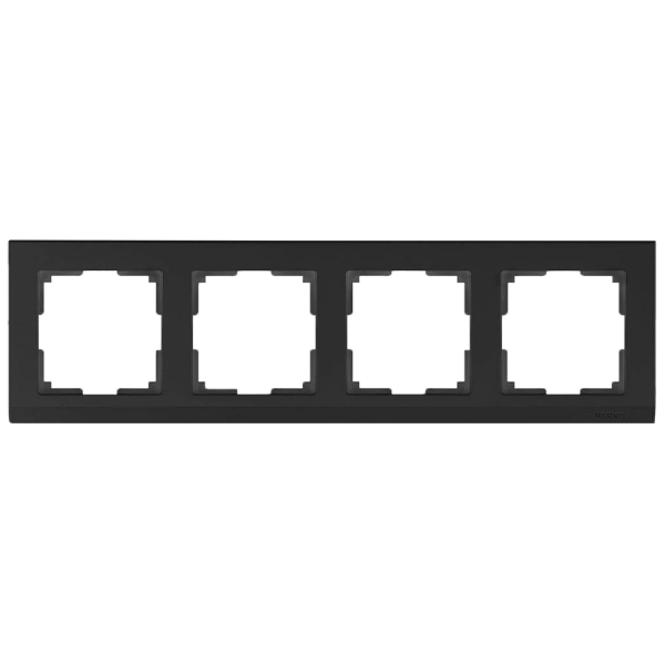 Рамка Werkel Stark на 4 поста черный W0041808 4690389161919