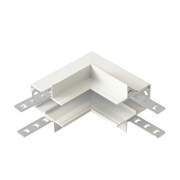 Внутренний соединитель угловой для встраиваемого магнитного шинопровода для ГКЛ12,5 мм Crystal Lux CLT 0.223 13 WH