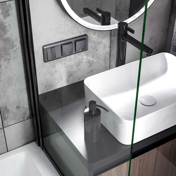 Рамка на 3 поста Werkel Stream графит W0032104 4690389162275