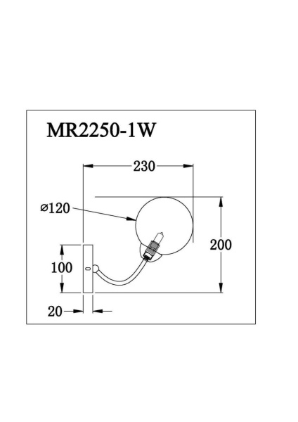 Бра MyFar Leticia MR2250-1W