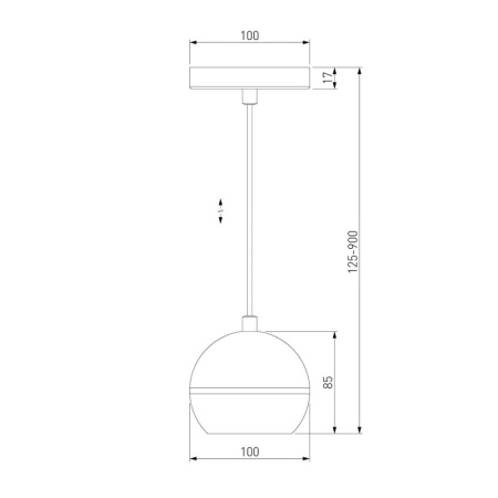 DLS023 9W 4200K белый/хром Подвесной светодиодный светильник
