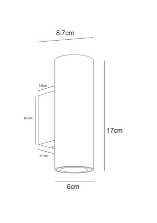 Уличный настенный светодиодный светильник Arte Lamp Torcular A1807AL-2BK