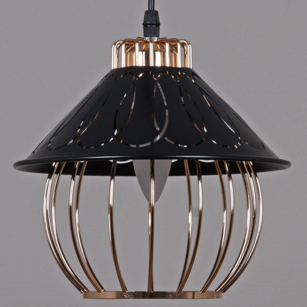 Подвесная люстра Reluce 02503-0.9-03 BK+GD