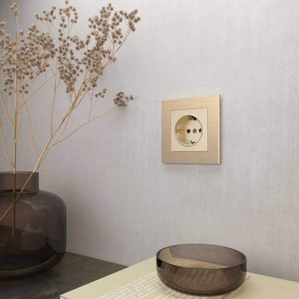 Рамка Werkel Aluminium на 1 пост шампань алюминий W0011711 4690389158001