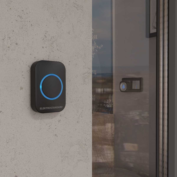 Звонок беспроводной Elektrostandard DBQ25M WL 36M IP44 чёрный a047174