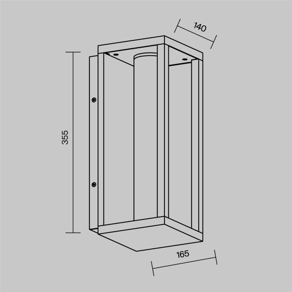 Уличный настенный светодиодный светильник Maytoni Outdoor Expo O480WL-L12B3K
