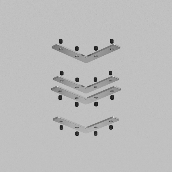 Соединитель угловой Denkirs SMART SLOTT TR2019-AL