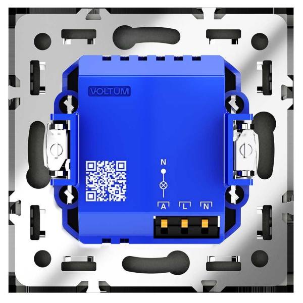 Датчик движения встраиваемый Voltum S70, (черный матовый) VLS070508