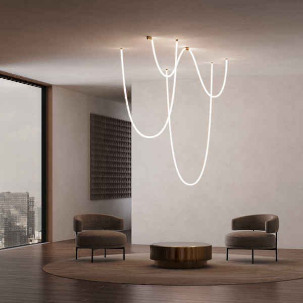 Накладные крепления для круглого гибкого неона Full light латунь Elektrostandard a070758