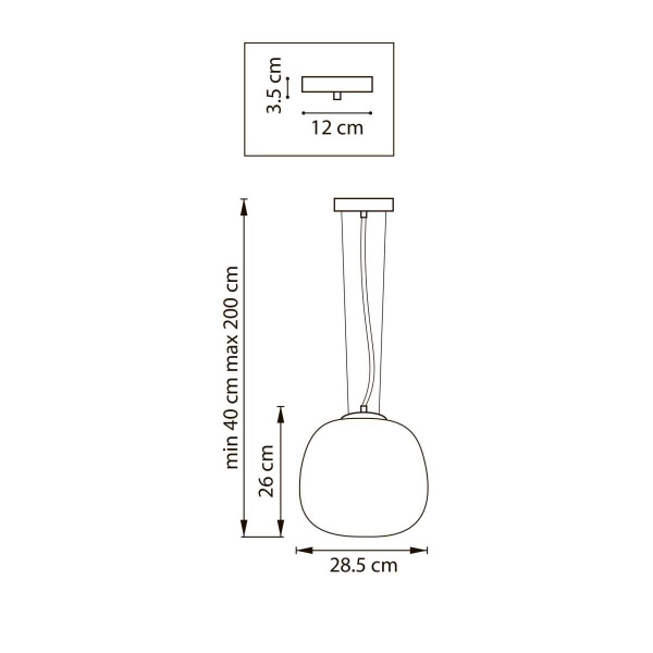 Люстра подвесная 1x12W(led) E27 белый Grazia Lightstar 608116