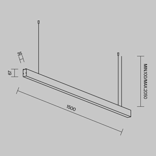 Линейный светильник Maytoni Technical LL312038