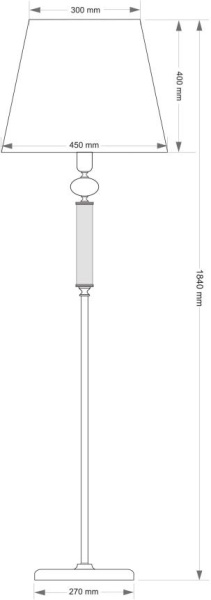 Напольный светильник KUTEK ROSSANO ROS-LS-1(Z/A)