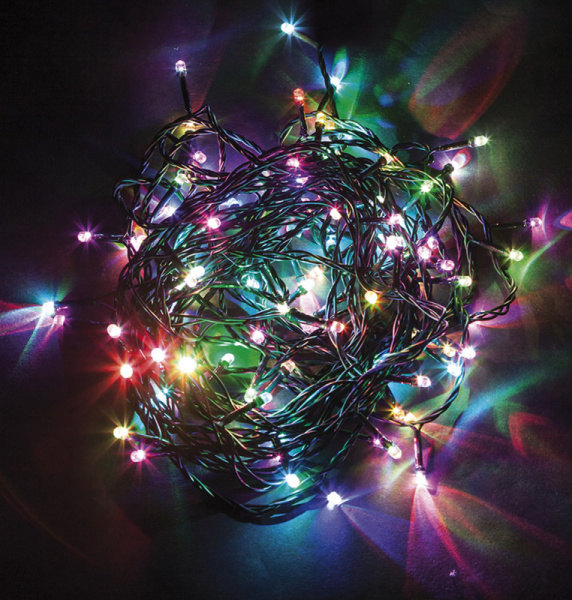 Светодиодная гирлянда Feron Линейная 230V разноцветная с мерцанием CL07 26782