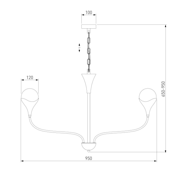 Подвесная люстра Eurosvet Calyx 60169/8 никель Smart a068277