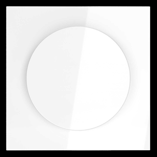 Накладка для светорегулятора поворотно-нажимного S70 (белый глянцевый) Voltum VLS002001