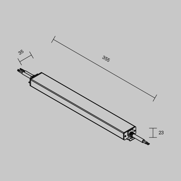 Источник напряжения PSL023 24В 250Вт IP67 Maytoni Led Strip 822014