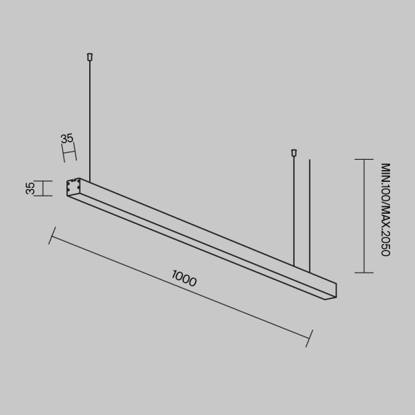 Линейный светильник Maytoni Technical LL312011
