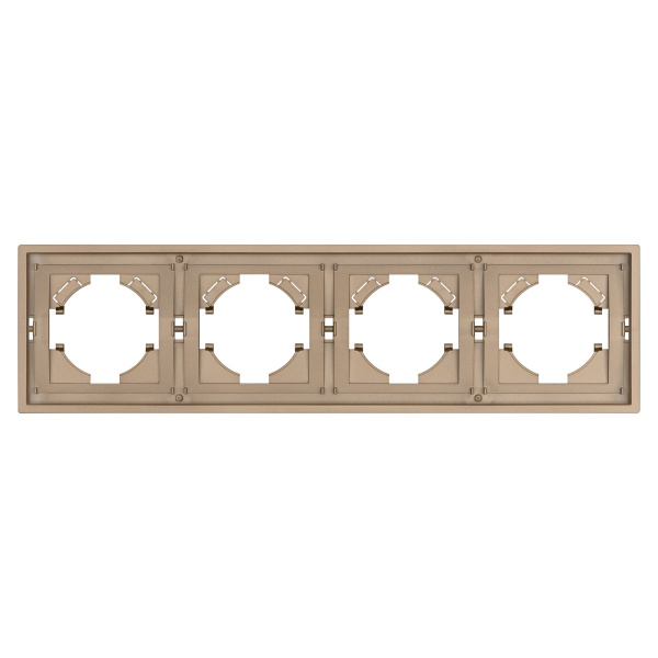 Рамка пластиковая FRM-TENDO-PL-4-GD Arlight 053850