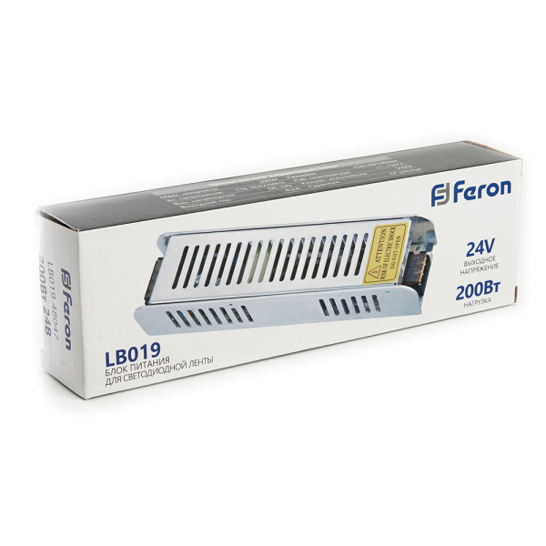 Блок питания для светодиодной ленты Feron 24V 200W IP20 8,3A LB019 48047