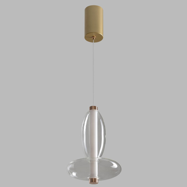 Подвесной светодиодный светильник Crystal Lux Quasar SP10W Led Transparent