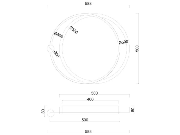 Потолочный светодиодный светильник Arte Lamp Alsafi A2657PL-1BK