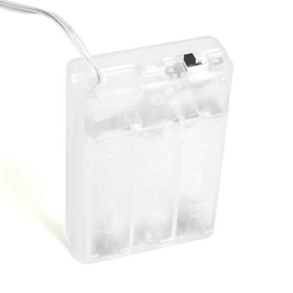 Светодиодная гирлянда Feron CL565 линейная Лед шарики, статичная 3м + 0.3м 2700K с питанием от батареек, прозрачный шнур 48611