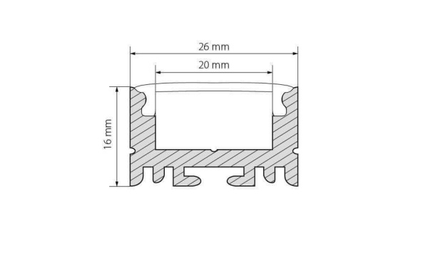 Профиль Arlight ARH-LINE-1726-2000 ANOD 018674