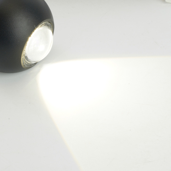 Светодиодный светильник стационарный Feron AL51 2*1W 4000K черный 51130