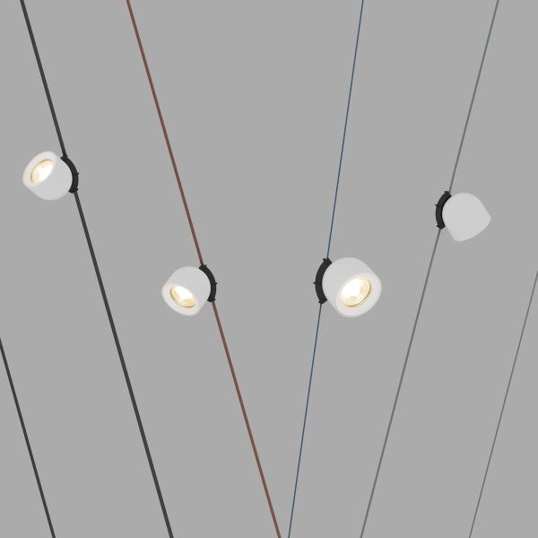 Трековый светодиодный светильник Denkirs Belty Spot DK5541-WH+BK