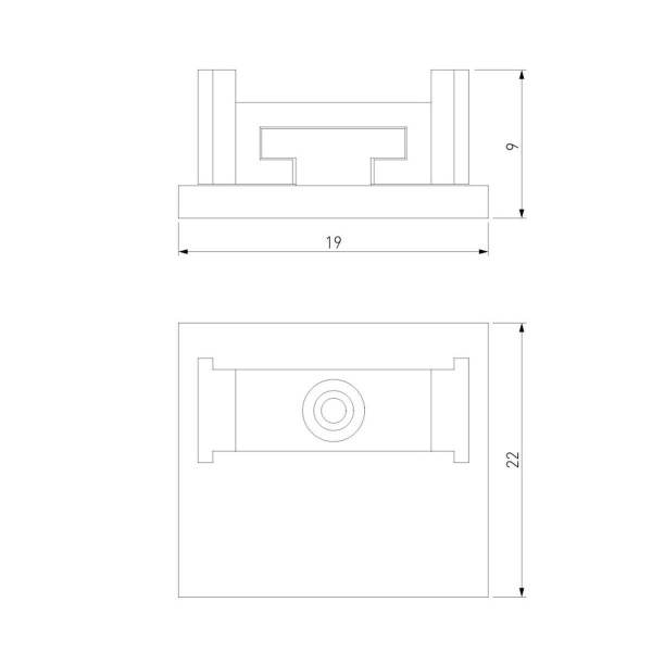 Заглушка Elektrostandard для накладного шинопровода Titan Line Magnetic 85230/00 (2 шт.) a069724