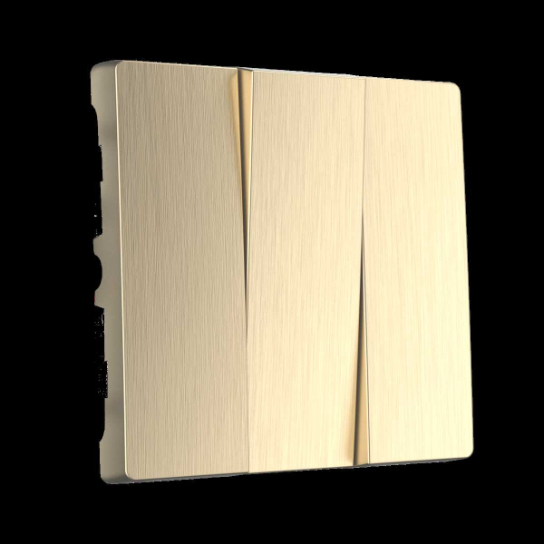 Набор клавиш для выключателя трехклавишного Werkel шампань рифленый W1139010 4690389160264