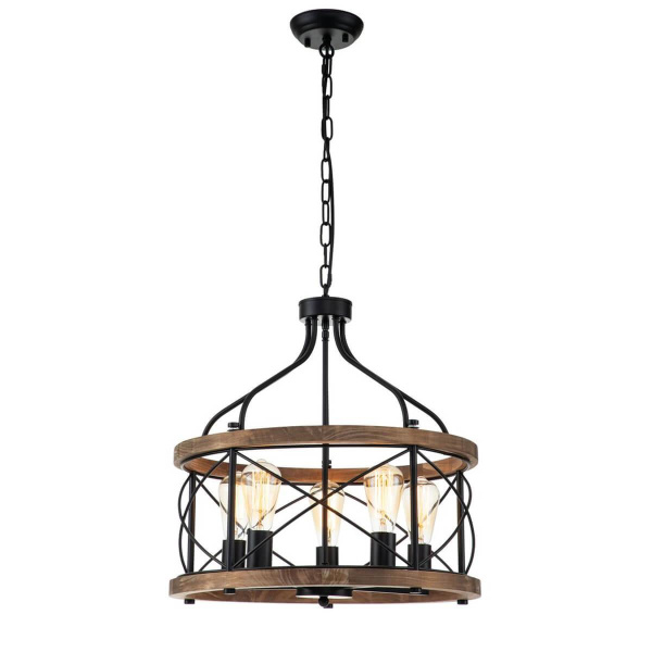 Подвесная люстра Indigo Camino 10017/5P Black V000206