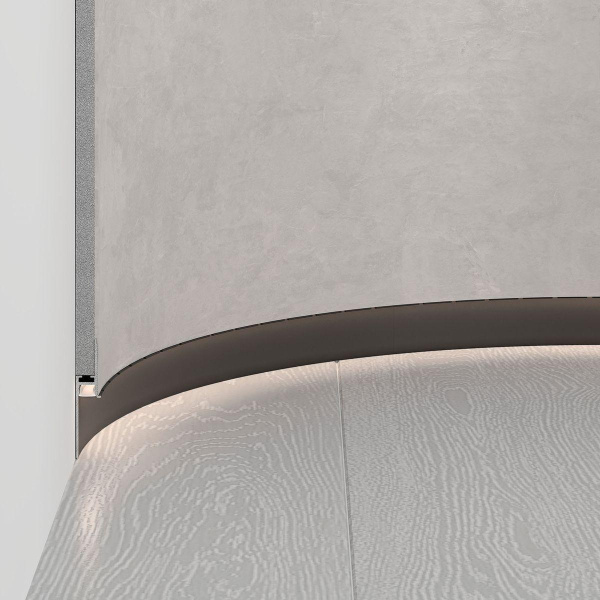 Профиль встраиваемый Arlight Plintus-Fantom-Bent-H35-Side-2000 Black 043676