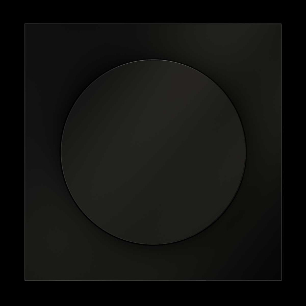 Накладка для светорегулятора поворотно-нажимного S70 (черный матовый) Voltum VLS002008