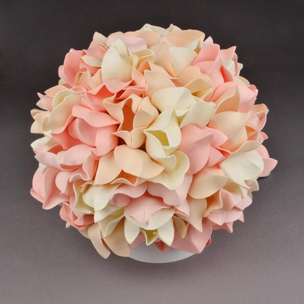 Настольная лампа Uniel ULW-R07 T/3000K/150C/A Гортензия белый/Радужный UL-00007231