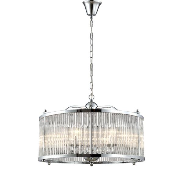 Подвесная люстра Crystal Lux Tadeo SP6 D600 Chrome/Transparente