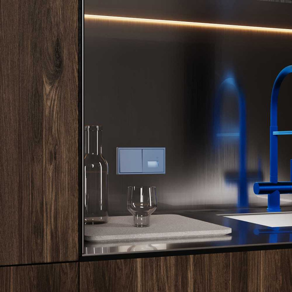 Накладка для подсветки светодиодной с датчиком, S70 (деним) Voltum VLS002415