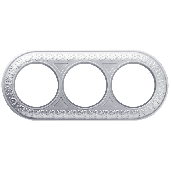 Рамка Werkel Antik Runda на 3 поста жемчужный WL70-frame-03 4690389106552