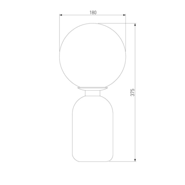 01197/1 / настольный светильник / черный жемчуг