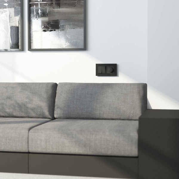 Рамка Werkel AluMax на 2 поста черный алюминий W0023508 4690389204043