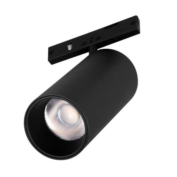 Трековый магнитный светильник Arlight MAG-MICROCOSM-SPOT-R35-5W Day4000 (BK, 36 deg, 24V) 043253(1)