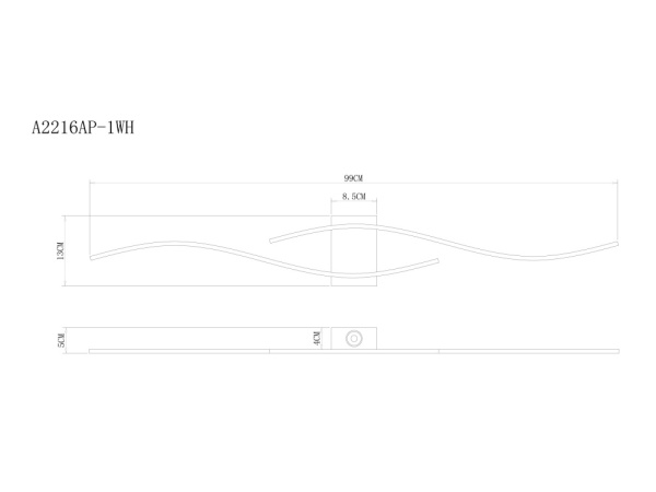 A2216AP-1WH Настенный светильник Arte Lamp A2216AP-1WH