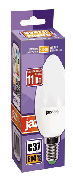 Лампа светодиодная Jazzway E14 11W 3000K матовая 5019157