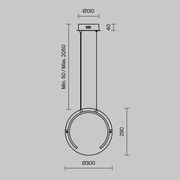Подвесной светодиодный светильник Freya Eclat FR6182PL-L14W1