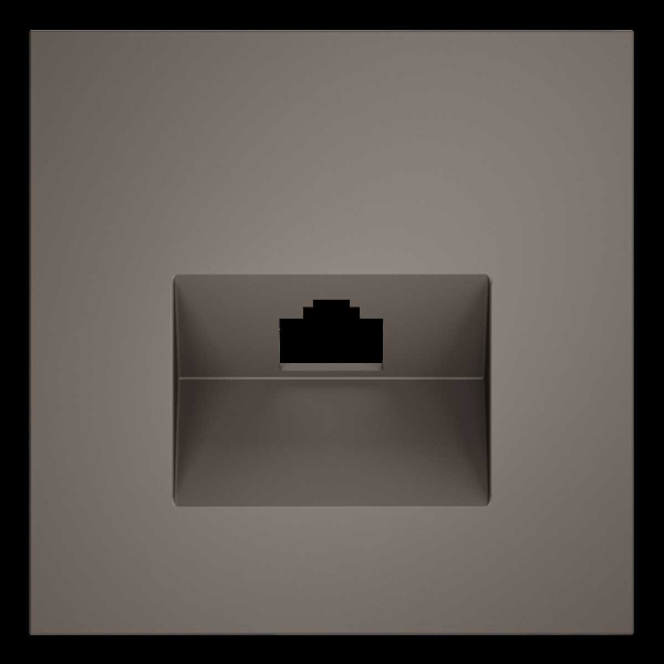 Накладка для розетки компьютерной RJ45 кат.6, S70 (капучино) Voltum VLS001314