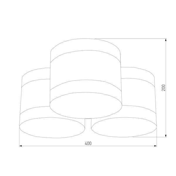Потолочная люстра TK Lighting 853 Tago White