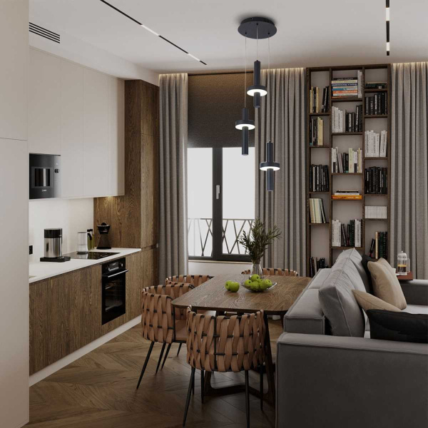 Подвесной светодиодный светильник Modelux Modestyle MS.9882.3 BK